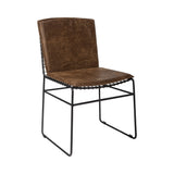 Sherman Table showcasing industrial modern style in dining setting
