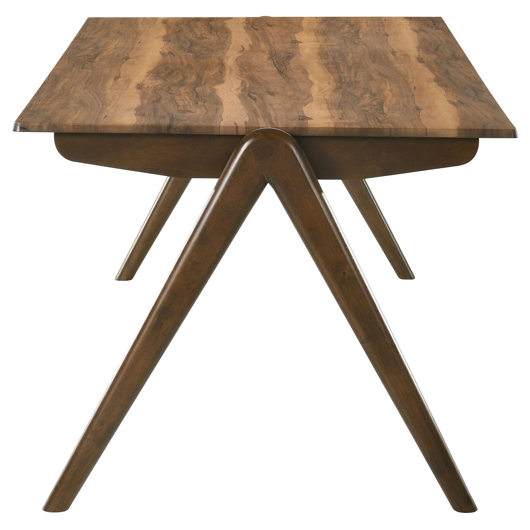Randolph 79-inch rectangular dining table with sheesham-look top and angled legs