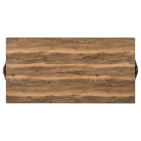 Randolph 79-inch rectangular dining table with sheesham-look top and angled legs
