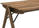 Randolph 79-inch rectangular dining table with sheesham-look top and angled legs