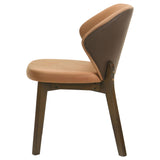 Detail of foam cushioning on Randolph chair seat