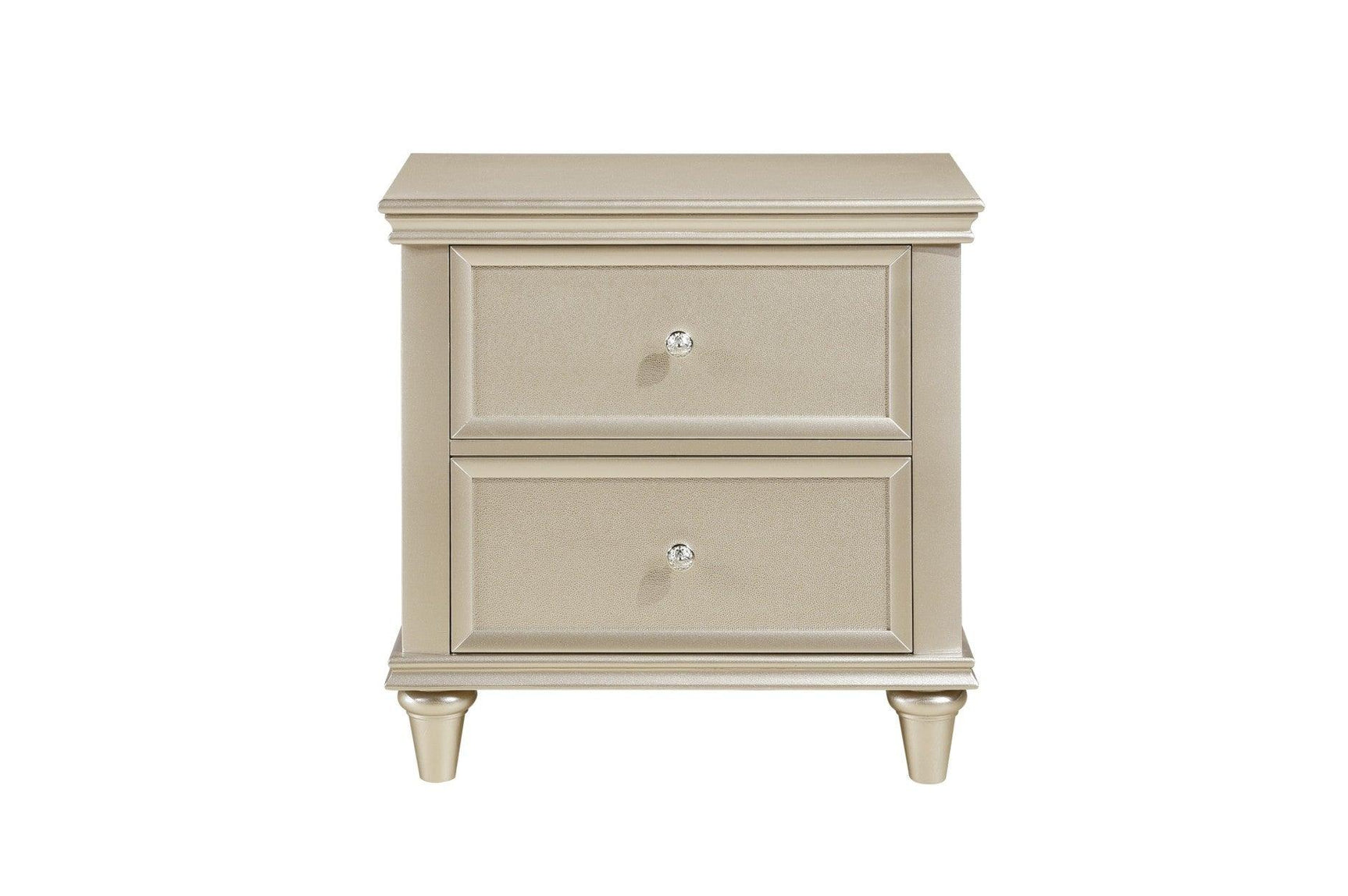 Celandine Pearl Chest of Drawers with tufted accents