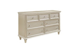 Nightstand side view showing detailed hardware