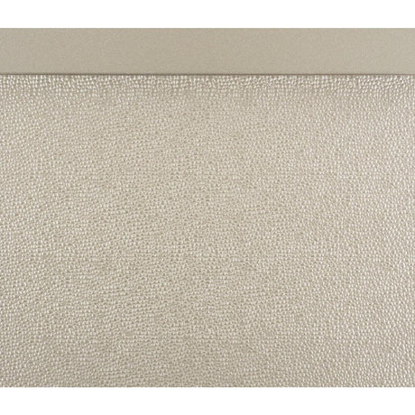 Celandine Silver Faux Leather Tufted Queen Panel Bed panel detail