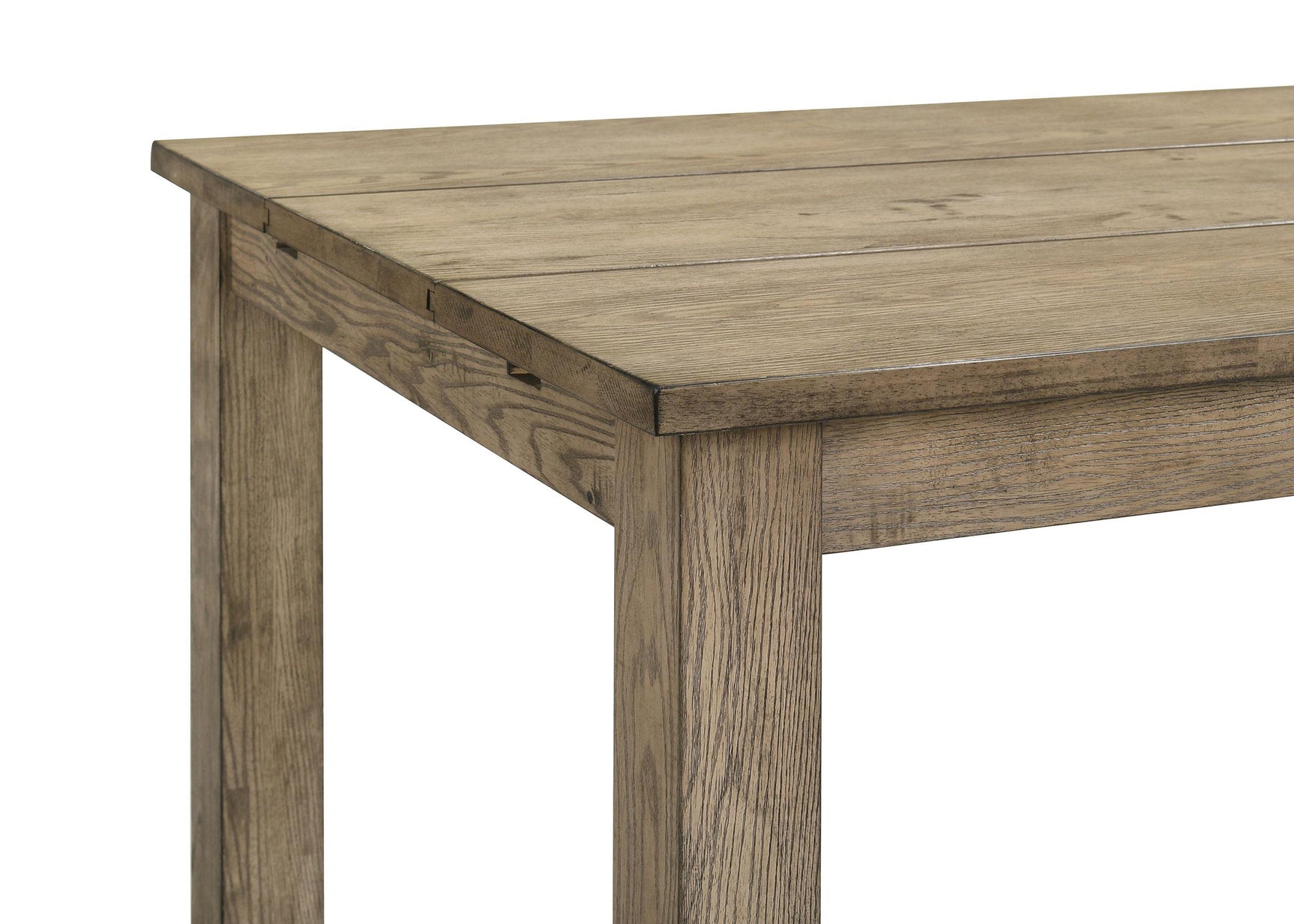View of vineyeard oak finish texture on tabletop