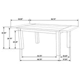 Cardova dining table with place settings example