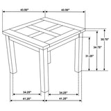 Cardova table in dining room setting