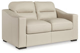 Treasure Trove Almond Loveseat head-on view