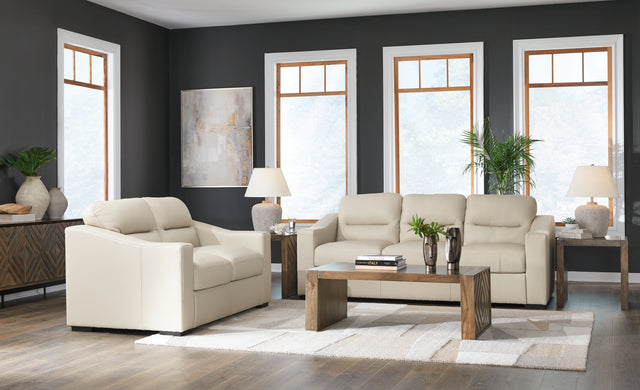 main view of Treasure Almond Trove Sofa and Loveseat furniture
