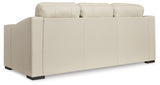 Treasure Trove Almond Leather Sofa rear side view