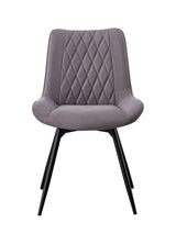 Close-up of tufted upholstery on Diggs Dining Chair
