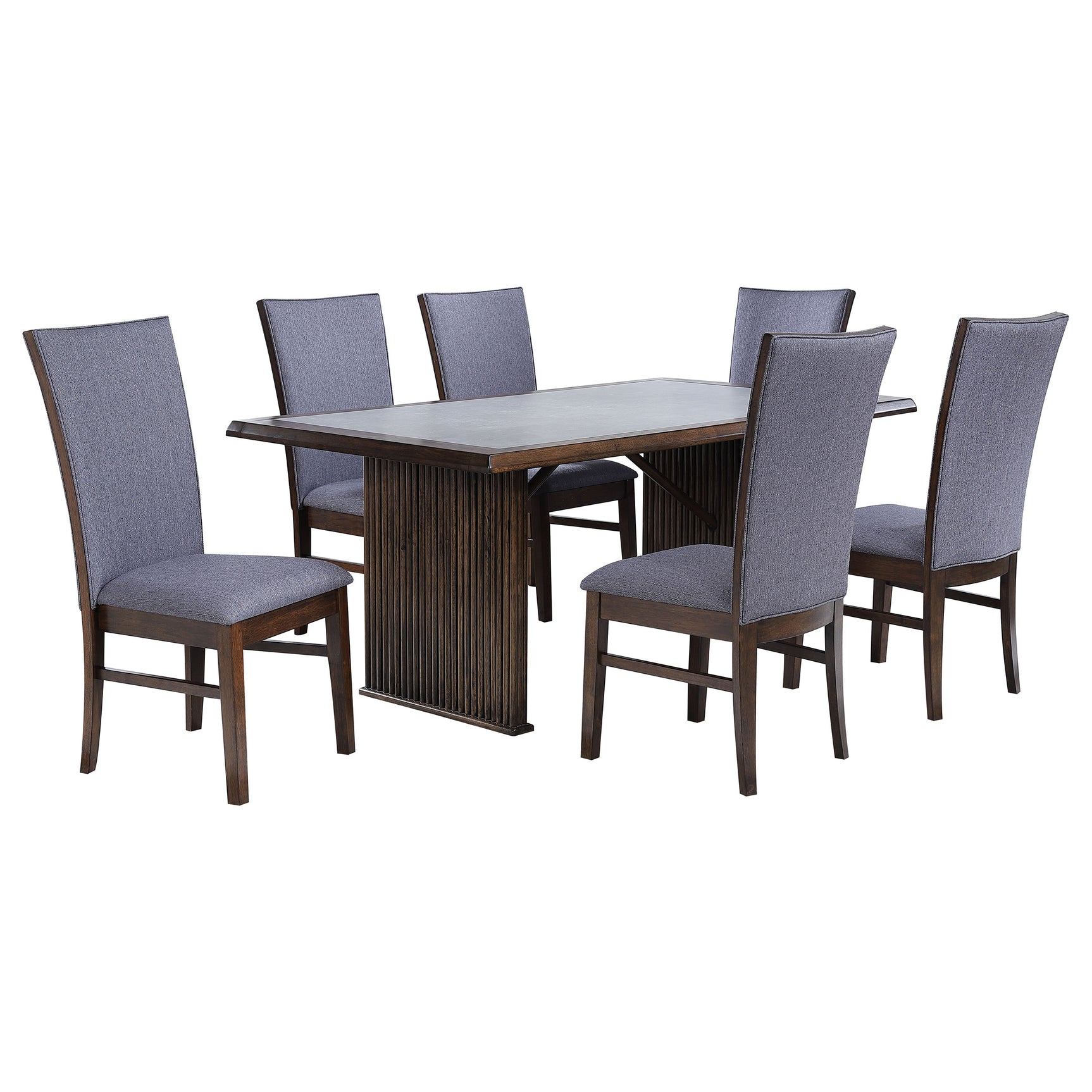 detail view of Sherwood Brown Rectangular Dining Room Set dining room furniture