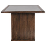 detail view of Sherwood Brown Rectangular Dining Room Set dining room furniture