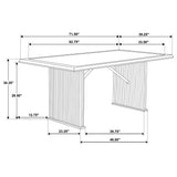 main view of Sherwood Brown Rectangular Dining Room Set dining room furniture