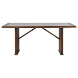 Sherwood dining table base with reeded design detail