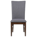 Side view of Sherwood upholstered dining chair