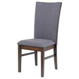 Set of two Sherwood grey upholstered dining chairs