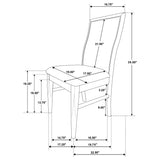 Coordinated dining room furniture from Adina collection