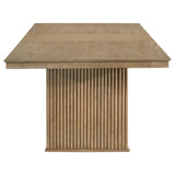 Self-storing extension leaf under the table