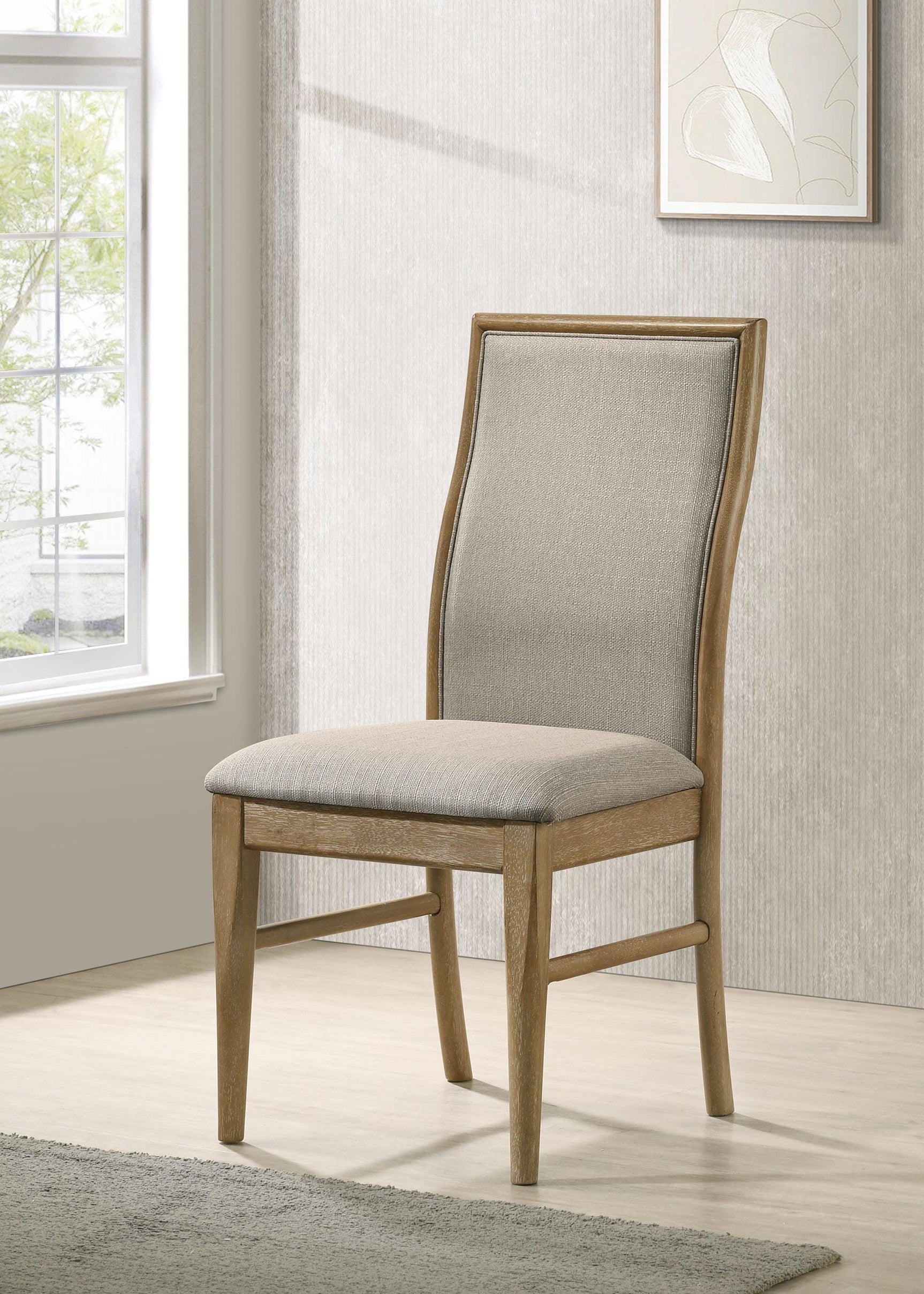 Adina dining chair barley side profile
