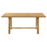 Close-up of washed oak oak veneer tabletop