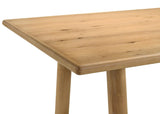 Underside of table showing leveler glides
