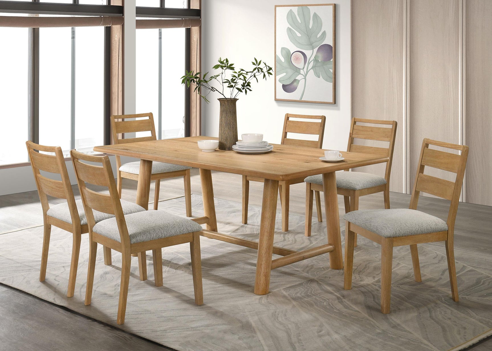 Solid hardwood framing on tabletop