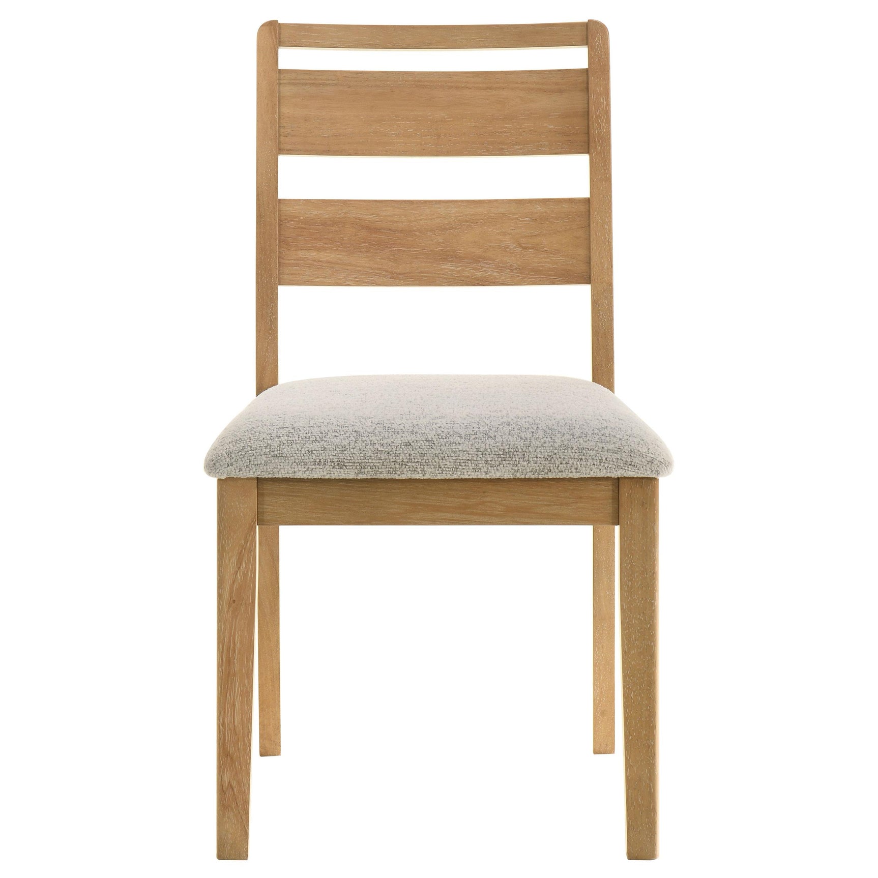 Duncan Ladder Back Dining Side Chair Washed Oak (seat close-up)