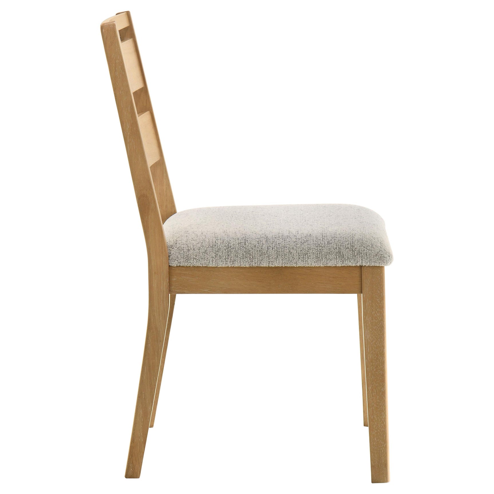 Duncan Ladder Back Dining Side Chair Washed Oak (leg and frame detail)