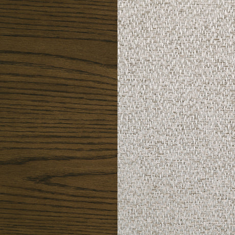 Detailed view of chair seat upholstery