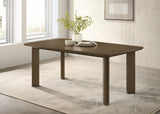 Ottowa dining table side angle showing wood grain