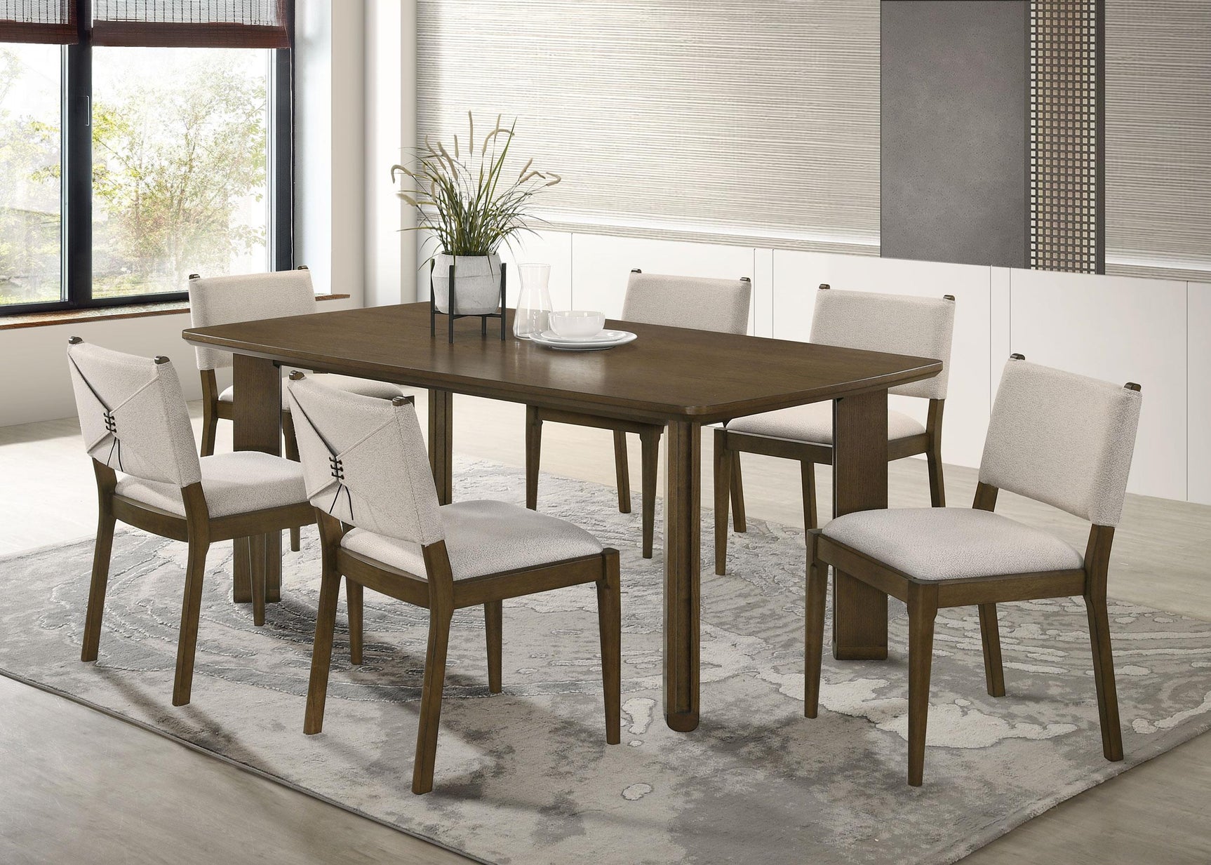Ottowa dining table full view with setting