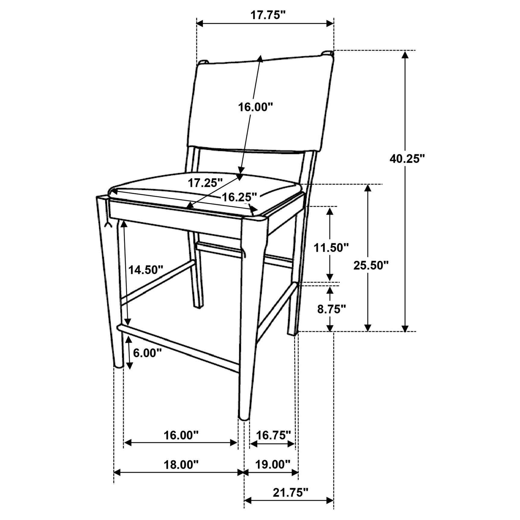 Side perspective of complete Ottoman Dining Set