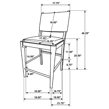 Side perspective of complete Ottoman Dining Set