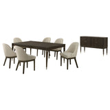 detail view of Reseda Rectangular Dining Room Set dining room furniture