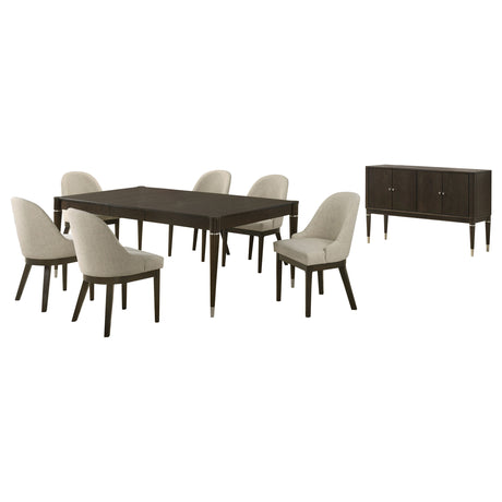 Detail of storage unit in Reseda Dining Room Set