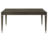 Reseda dining table with extended leaf side view