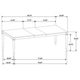 Plastic glides on Reseda table legs