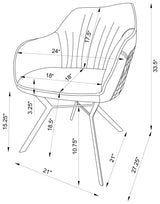 Set of two Trevon dining chairs in a modern dining room