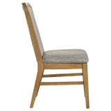 Padded dining chair seat with foam cushioning