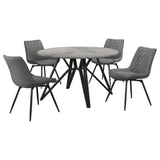 Neil Gray Round Dining Room Set Concrete room view