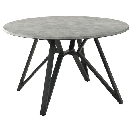 Neil Gray Round Dining Room Set Concrete detail view
