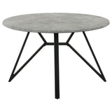 Neil Gray Round Dining Room Set Concrete front angle