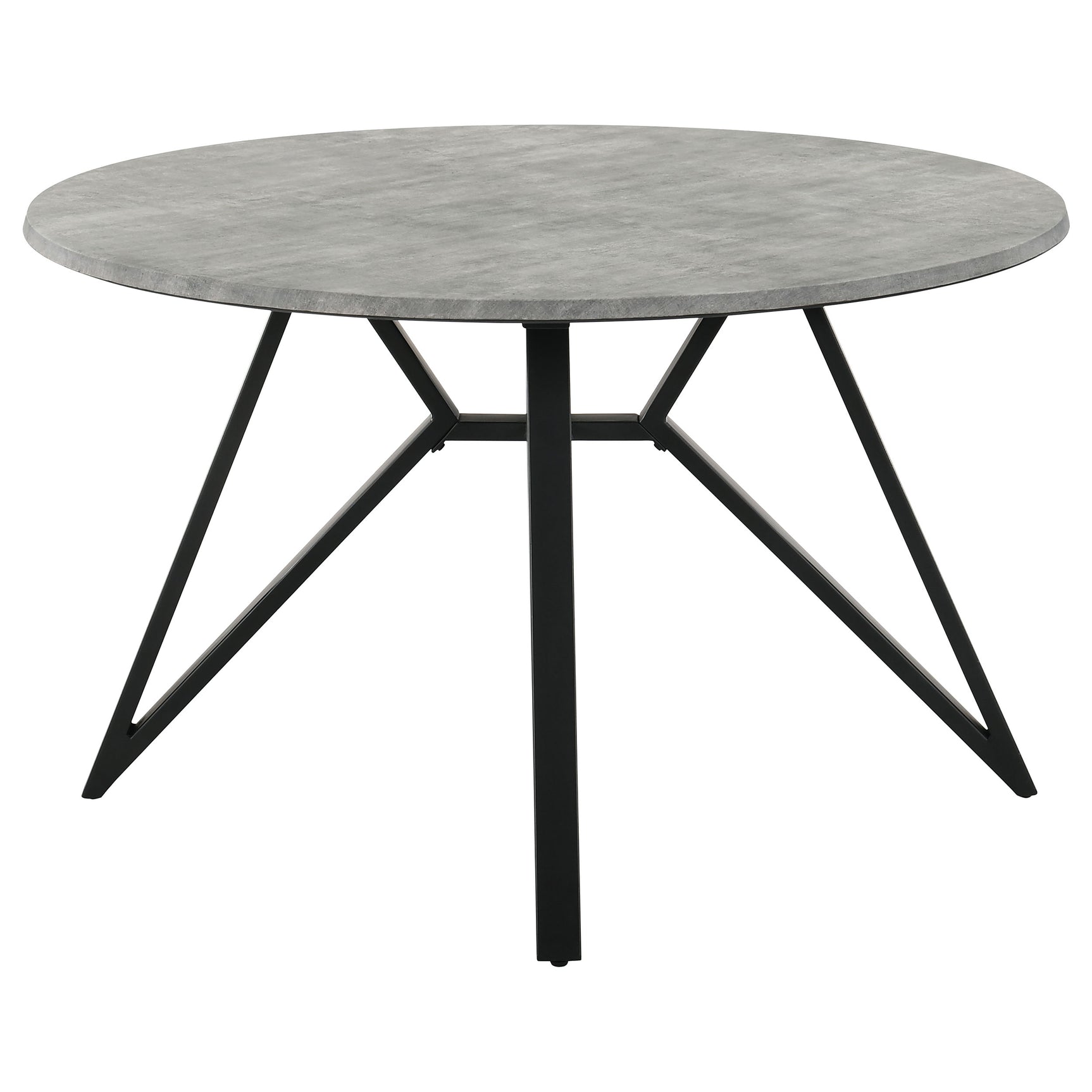 Neil Gray Round Dining Room Set Concrete front angle