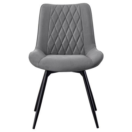 Neil Gray Round Dining Room Set Concrete main table view