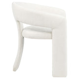 Set of two Carlow dining arm chairs in white