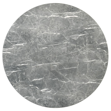 Close-up of veined grey faux marble Smart Top surface