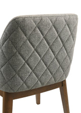Franklin dining chair front view with diamond quilting