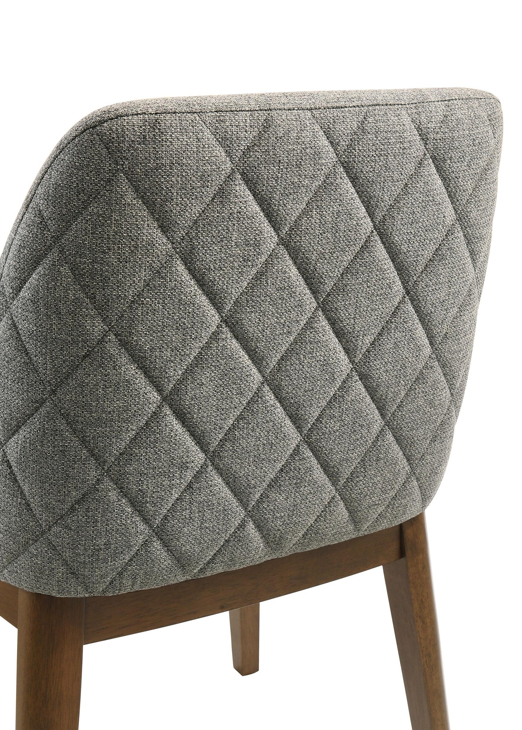 Franklin dining chair front view with diamond quilting