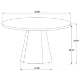 Franklin table showing leveler feet underneath